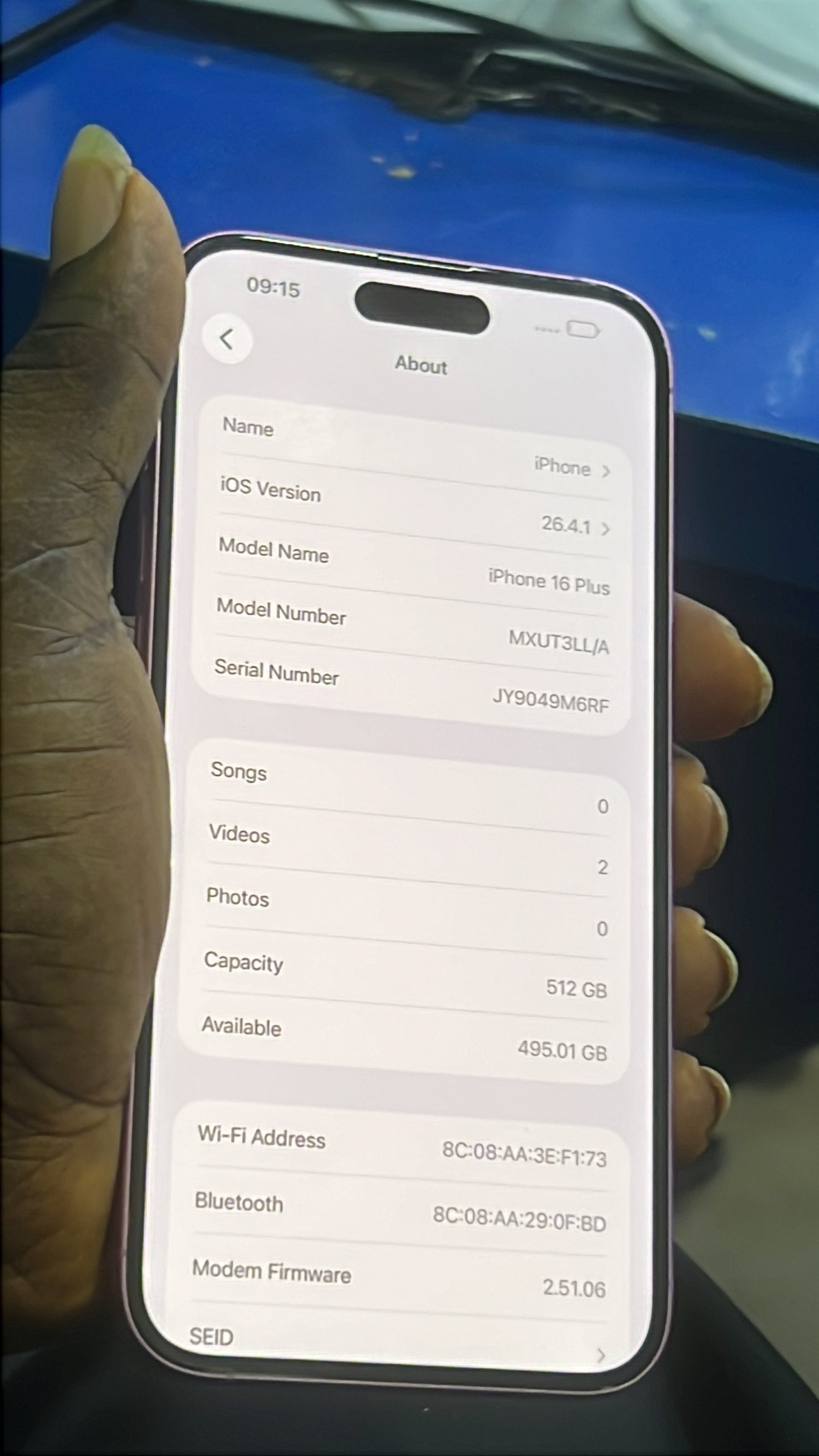 iPhone 16+. 256gb pink color