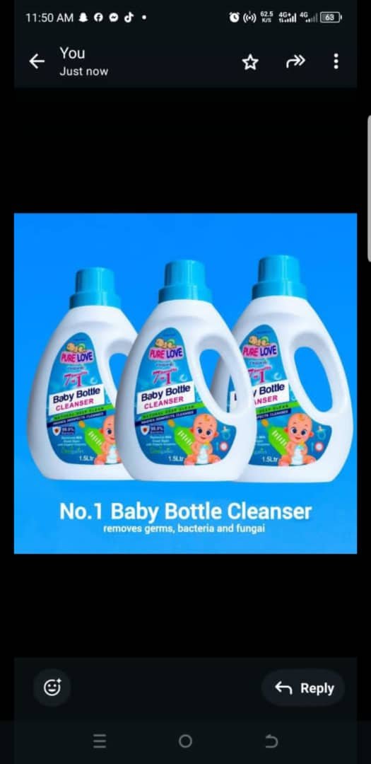 Pure love bottle wash