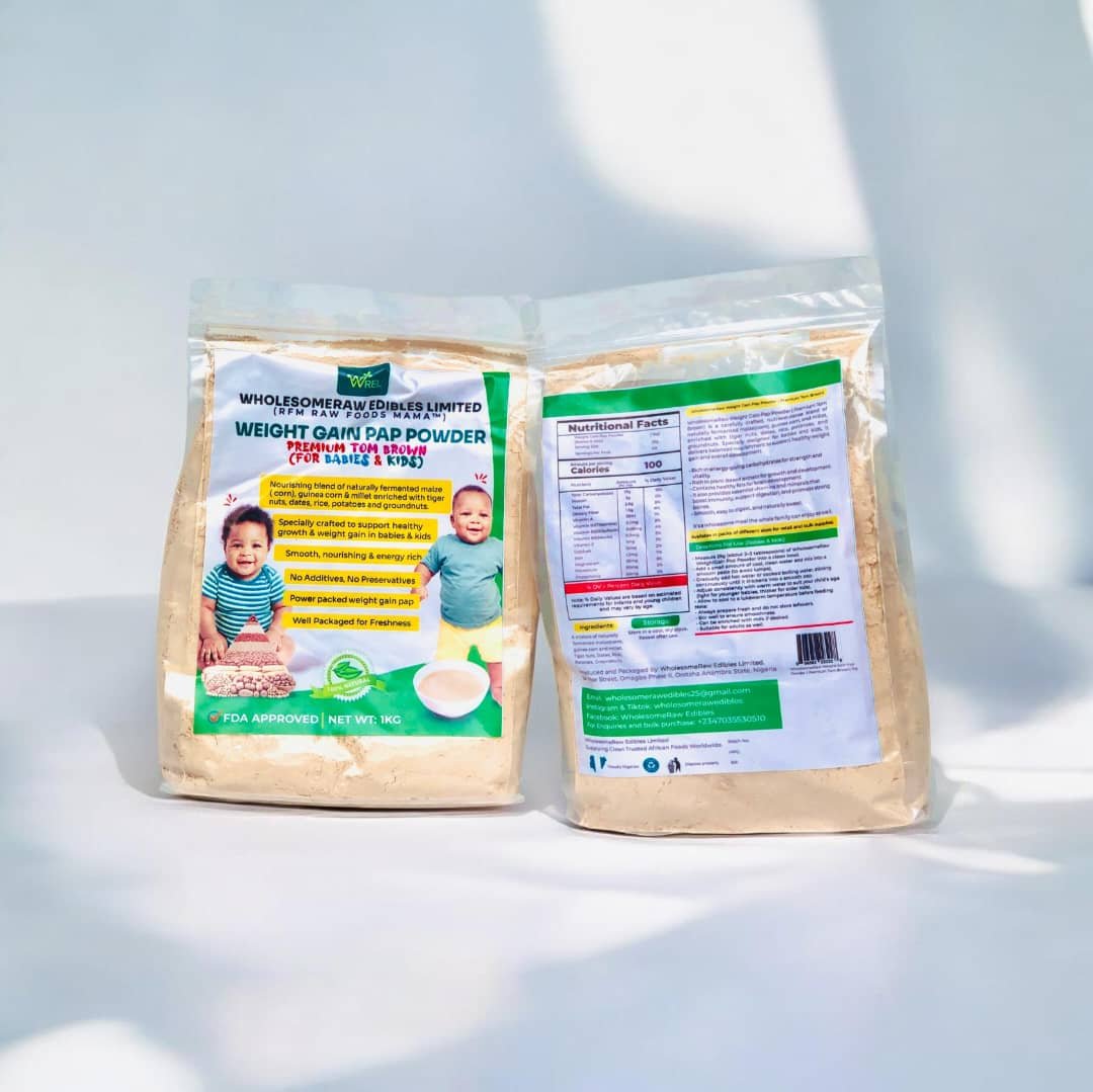 WholesomeRaw Weight Gain Pap Powder ( Premium Tombrown)